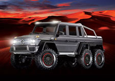 1/10 TRX-6 Mercedes-Benz G 63 AMG 6x6 with Clipless Body Ready to Run (Black) (TRA88296-4-BLK)