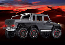 1/10 TRX-6 Mercedes-Benz G 63 AMG 6x6 with Clipless Body Ready to Run (Black) (TRA88296-4-BLK)