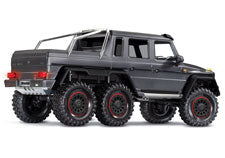 1/10 TRX-6 Mercedes-Benz G 63 AMG 6x6 with Clipless Body Ready to Run (Silver) (TRA88296-4-SLVR)