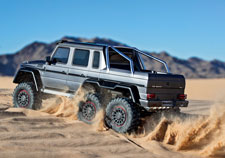 1/10 TRX-6 Mercedes-Benz G 63 AMG 6x6 with Clipless Body Ready to Run (Silver) (TRA88296-4-SLVR)