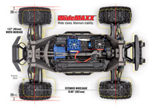 1/10 Maxx Widemaxx Ready to Run (Red) (TRA89086-4-RED)