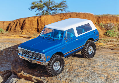 1/10 TRX-4 Chevrolet 1972 Blazer with Interior Ready to Run (Blue) (TRA91076-4-BLUE)