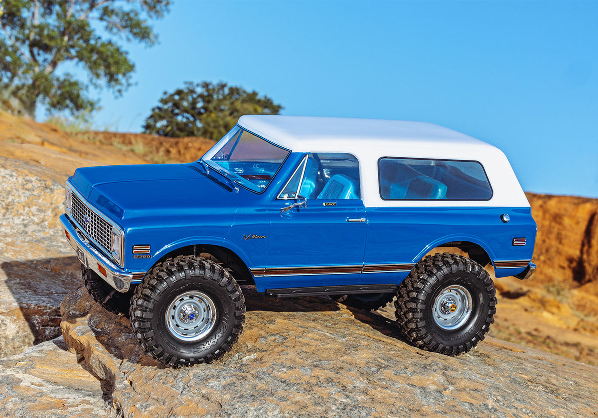 1/10 TRX-4 Chevrolet 1972 Blazer with Interior Ready to Run (Blue) (TRA91076-4-BLUE)