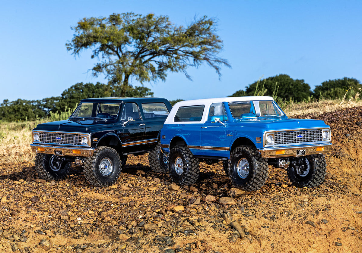 1/10 TRX-4 Chevrolet 1972 Blazer with Interior Ready to Run (Blue) (TRA91076-4-BLUE)