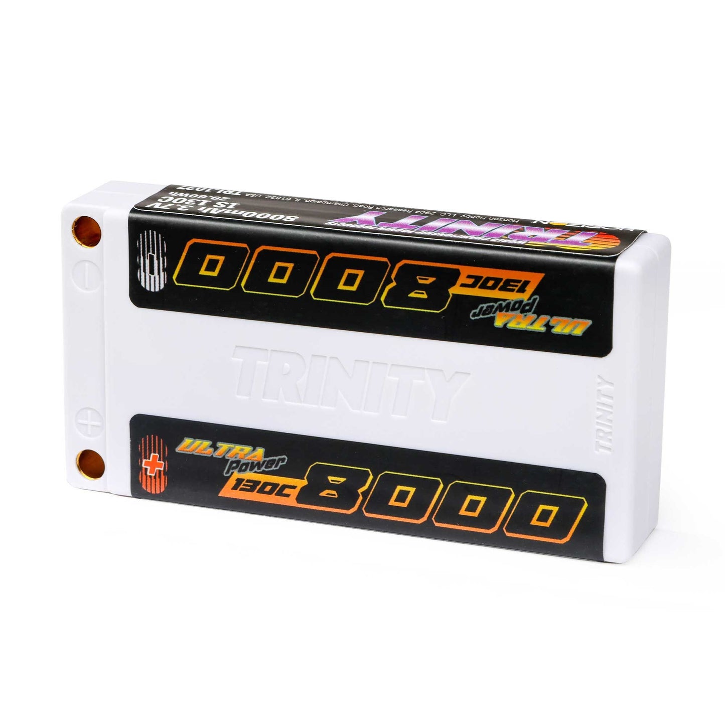 3.7V 8000mAh 1S 130C LiPo Battery with 5mm Bullets (TRI-1027)