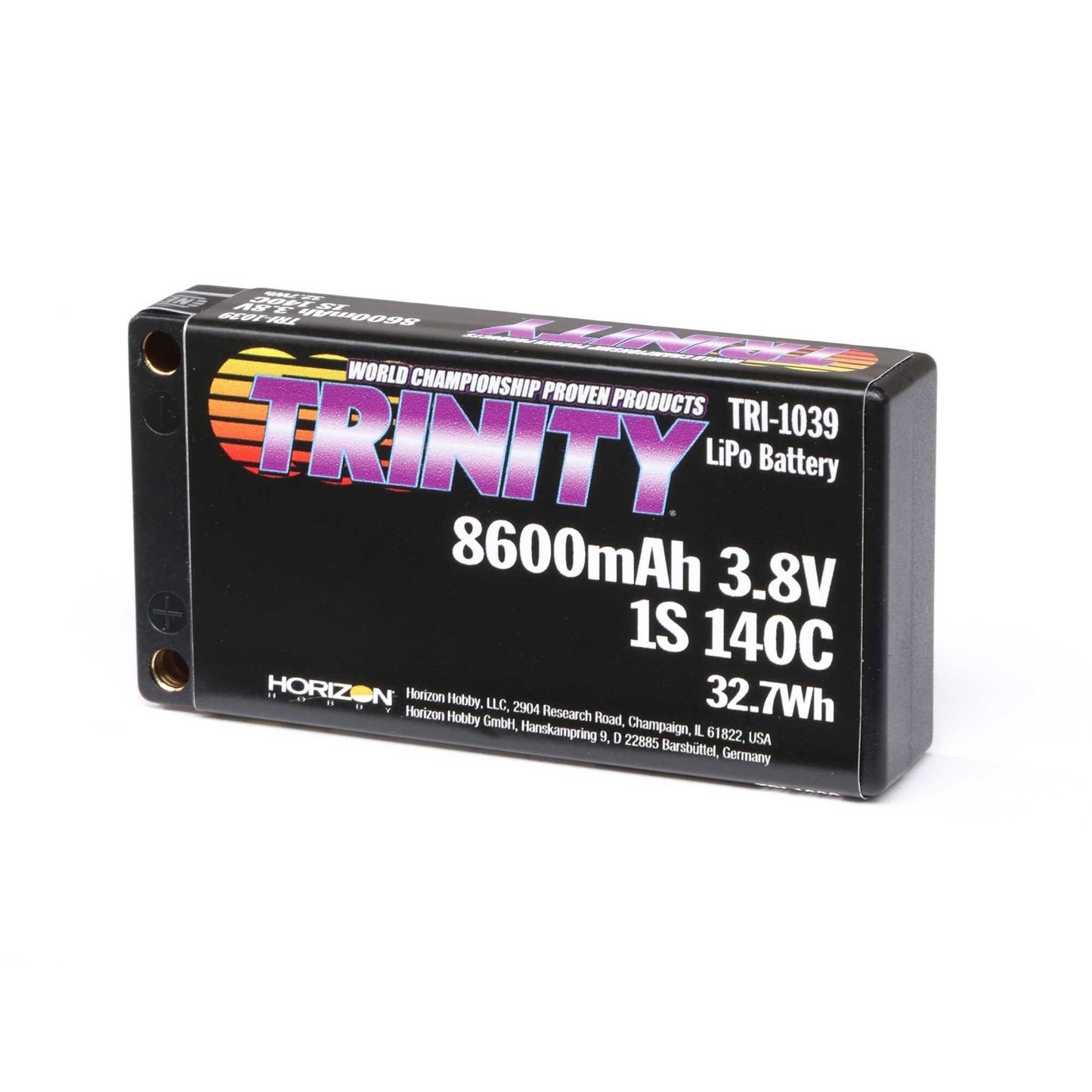 3.8V 8600mAh 1S 140C LiHV Battery with 5mm Bullets (TRI-1039)