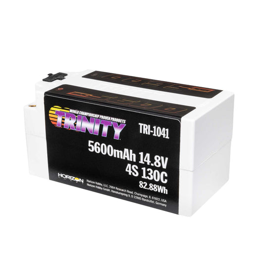 14.8V 5600mAh 4S 130C Shorty LiPo Battery with 5mm Bullets (TRI-1041)