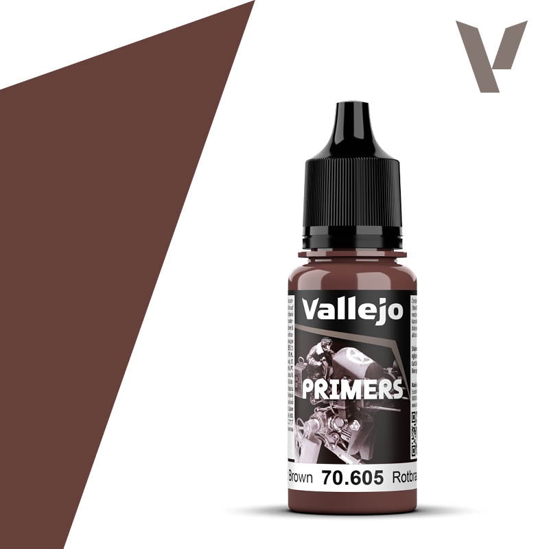 German Red Brown Acrylic Surface Primer 18ml Bottle (VLJ70605)