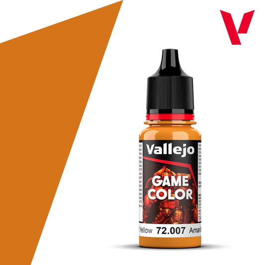 Game Color Gold Yellow Acrylic Paint 18ml Bottle (VLJ72007)