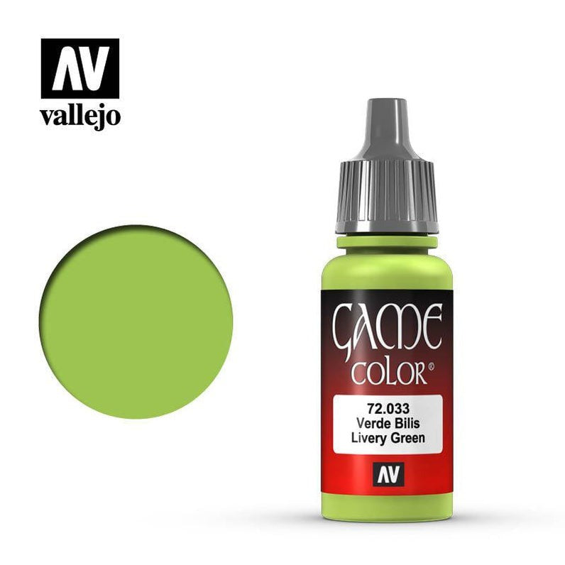 Game Color Livery Green Acrylic Paint 18ml Bottle (VLJ72033)