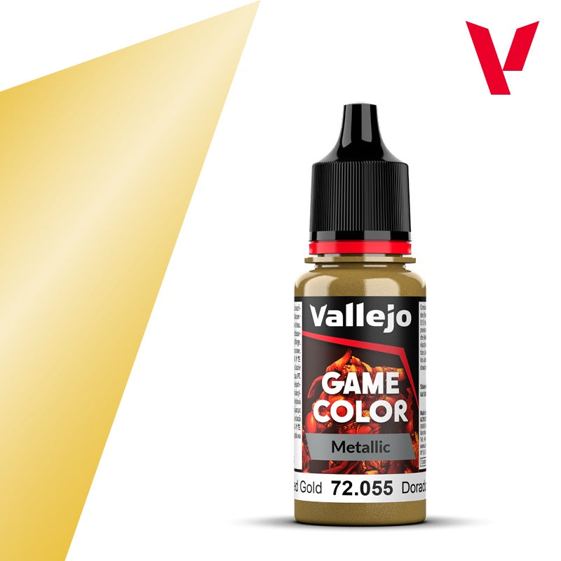 Game Color Metallic Polished Gold Acrylic Paint 18ml Bottle (VLJ72055)