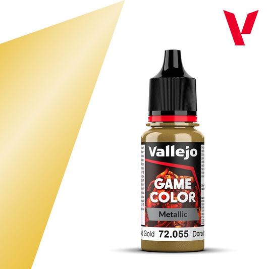 Game Color Metallic Polished Gold Acrylic Paint 18ml Bottle (VLJ72055)