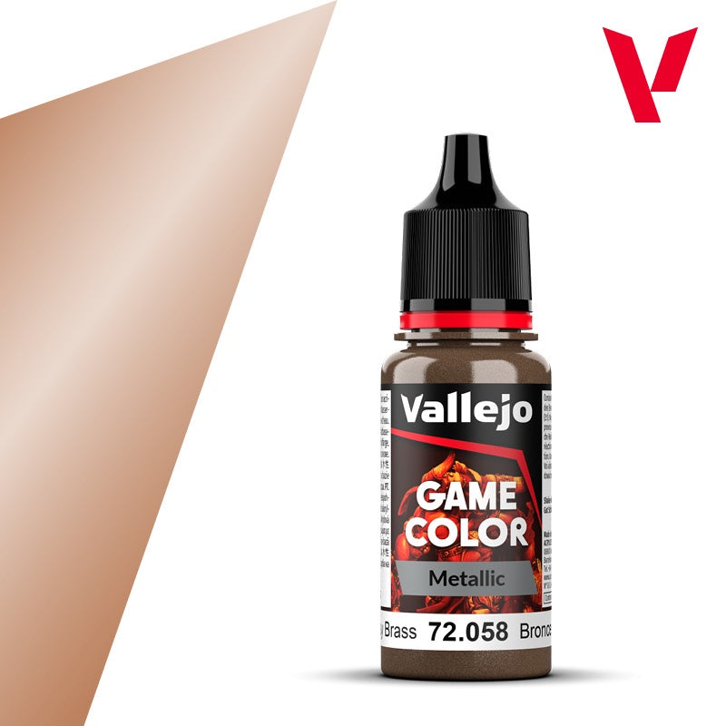 Game Color Metallic Brassy Brass Acrylic Paint 18ml Bottle (VLJ72058)