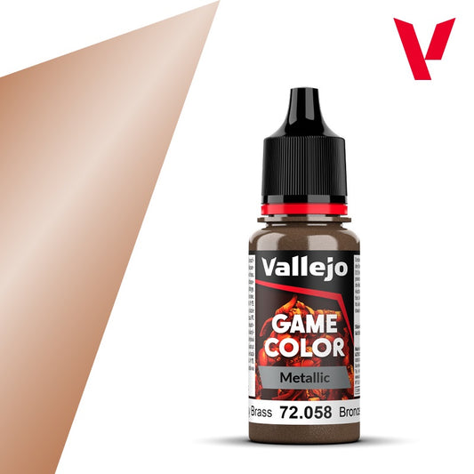 Game Color Metallic Brassy Brass Acrylic Paint 18ml Bottle (VLJ72058)