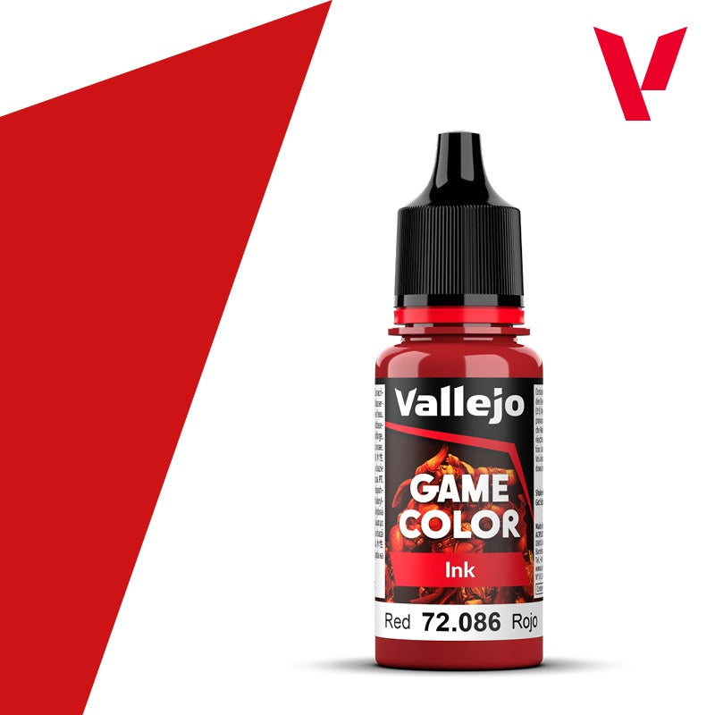 Game Color Ink Red Acrylic Paint 18ml Bottle (VLJ72086)