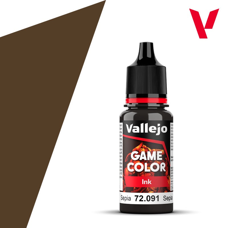 Game Color Ink Sepia Acrylic Paint 18ml Bottle (VLJ72091)