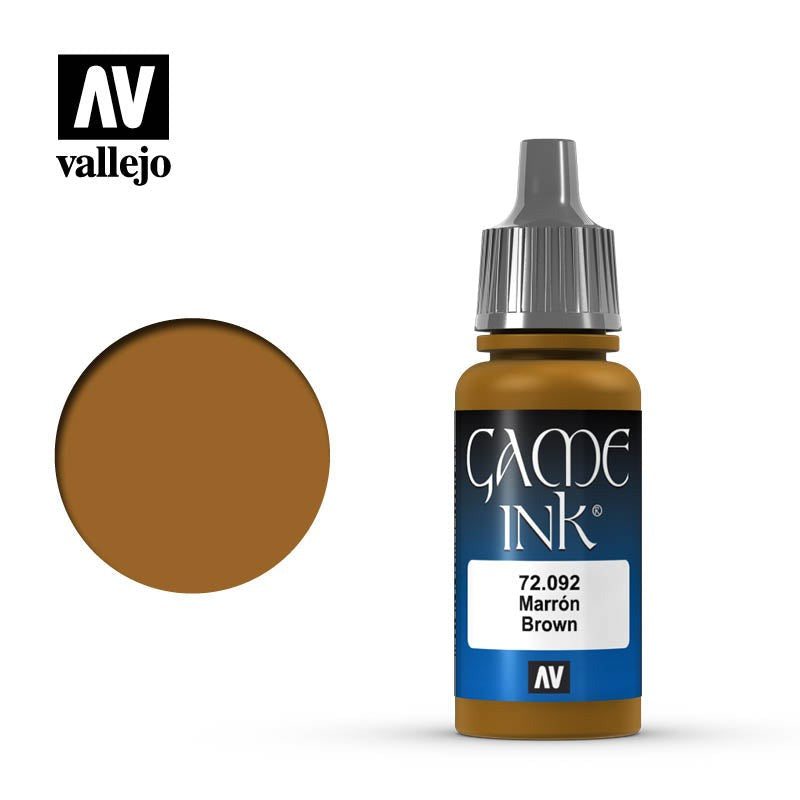 Game Color Ink Brown Acrylic Paint 18ml Bottle (VLJ72092)