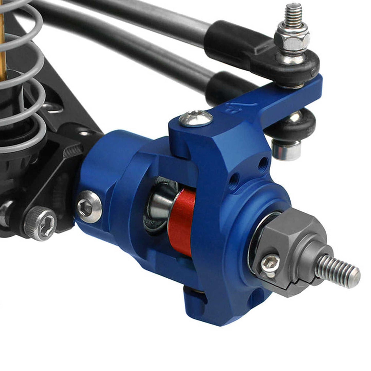 8 Degree Blue Anodized C-Hubs for Axial SCX10 (VPS02864)