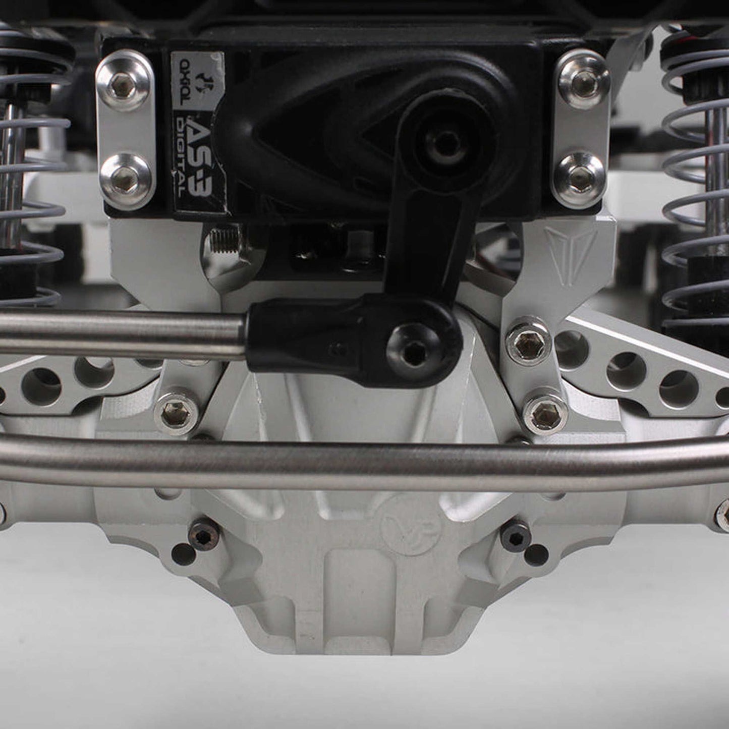 Axle Servo Mount Black Anodized for Axial SCX10 (VPS04451)