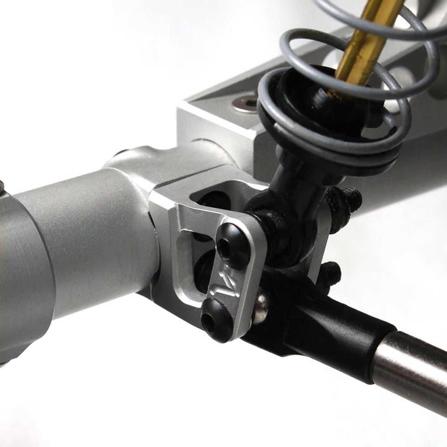 Axle Shock Link Mounts Grey Anodized for Axial AR60 (VPS04725)