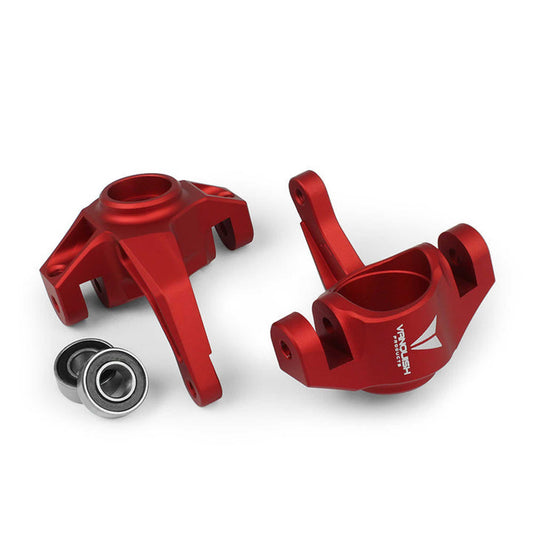 EXO Steering Knuckles Red Anodized for Axial Yeti (VPS06554)