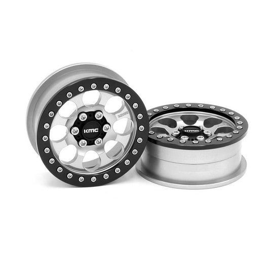 1/10 KMC KM237 Riot Beadlock Front/Rear 2.2 Rock Crawler Wheels (VPS08061)