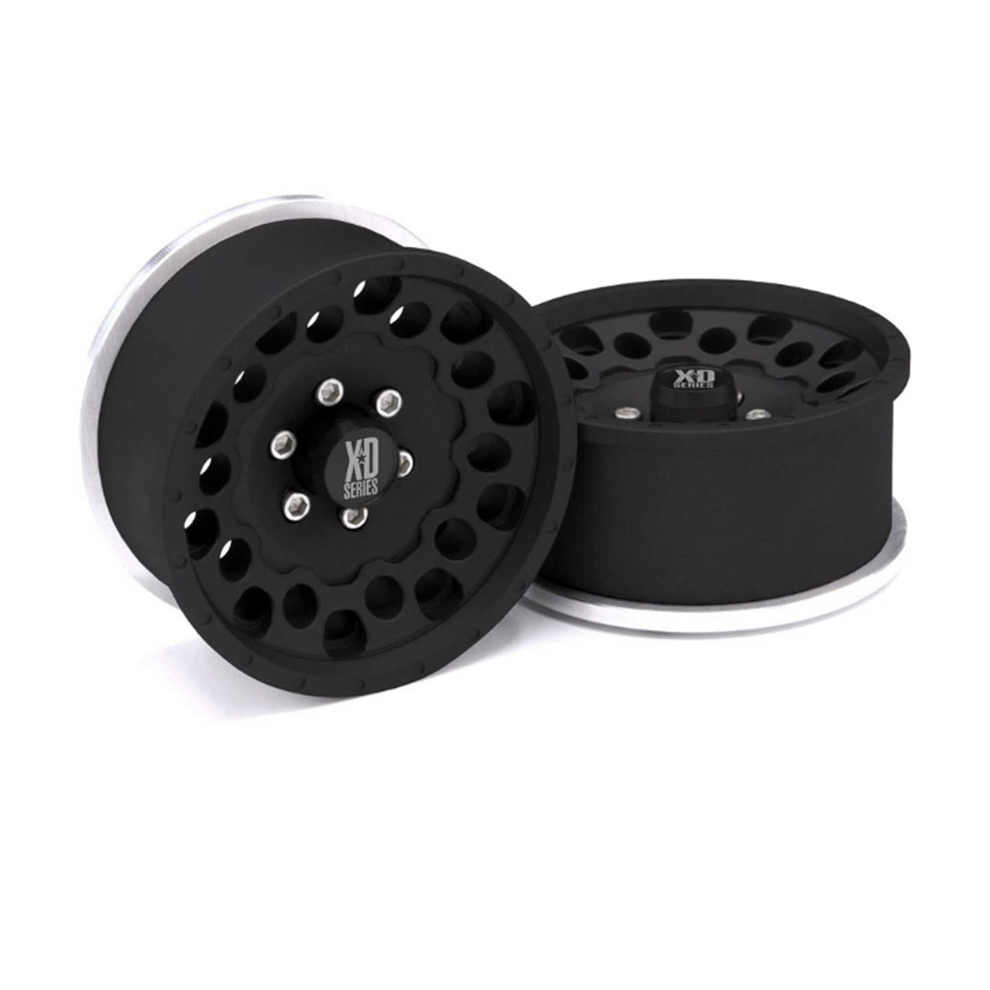 Incision KMC 1.9 XD129 Holeshot Black Anodized Wheels (Pair) (VPSIRC00330)