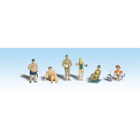 HO Sun Bathers Figures for Train Layouts (WOOA1853)