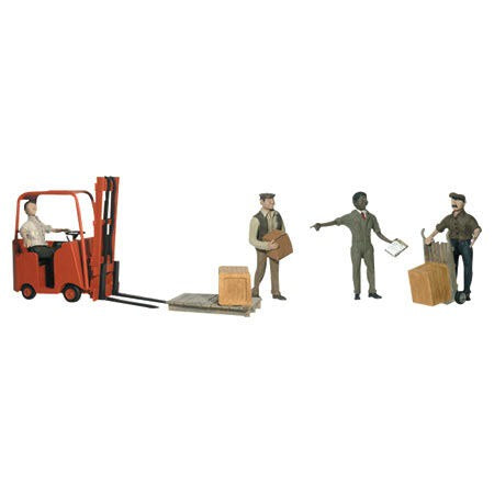 Workers with Forklift Model Set (WOOA2744)