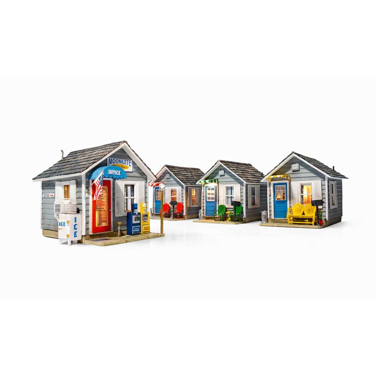 O Moonlite Motor Court Model for HO Scale (WOOBR5877)