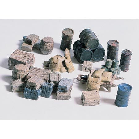 HO Crates Barrels and Sacks (WOOD203)
