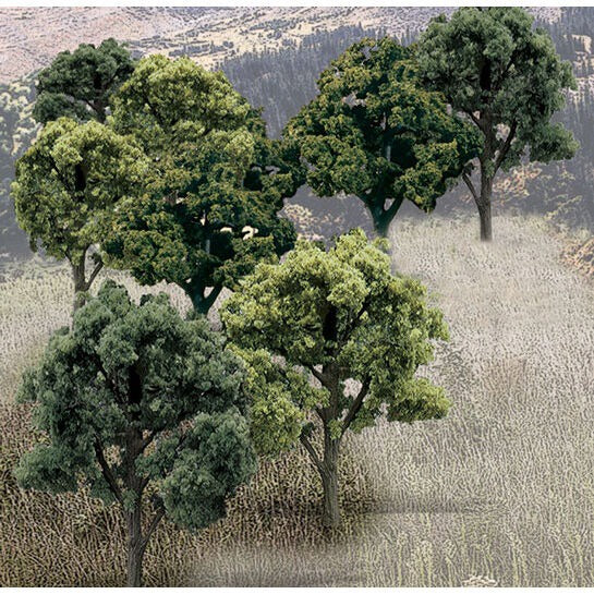 Value Trees Green Mix 3-5 inch (14 Pieces) (WOOTR1572)