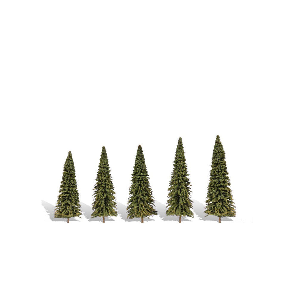 Classics Tree Forever Green 2.5-4 inch Trees Set of 5 (WOOTR3565)