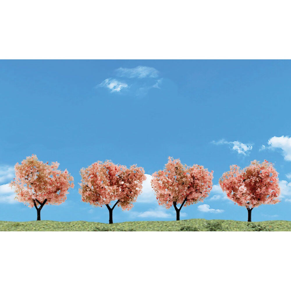 Classics Flowering Trees 2-3 Inch Set of Four (WOOTR3593)