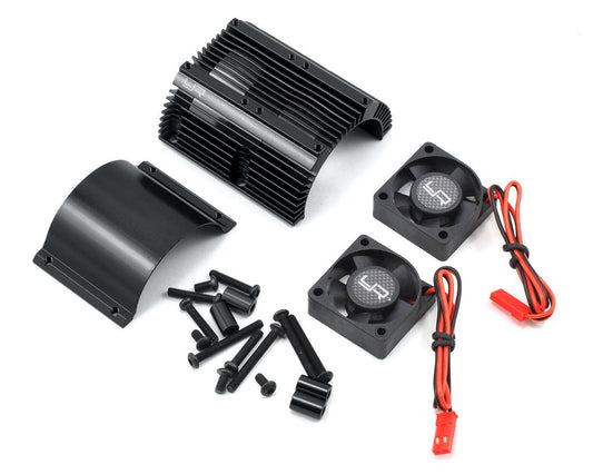 Yeah Racing 1/8 Twin Fan Aluminu (YEAYA0261BK)