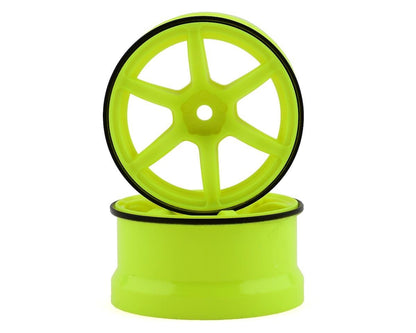 Racing Performer High Traction Yellow Wheels with 6mm Offset and 12mm Hex for RWD Drift (2) (YOKRP-6313Y6A)