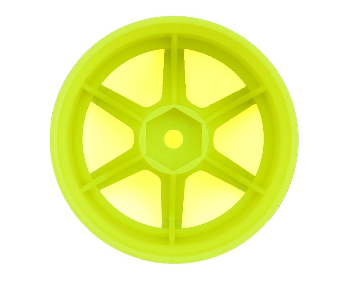 Racing Performer High Traction Yellow Wheels with 6mm Offset and 12mm Hex for RWD Drift (2) (YOKRP-6313Y6A)