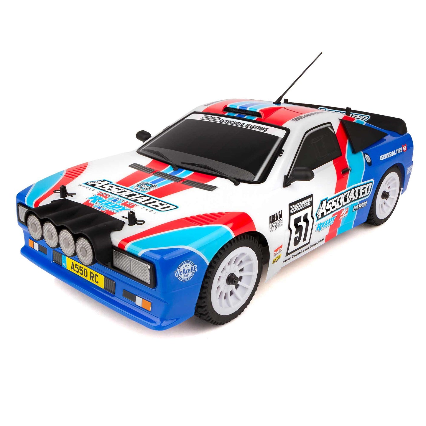 1/10 Apex2 Sport A550 Rally Car Ready to Run with Battery and Charger (ASC30126C)
