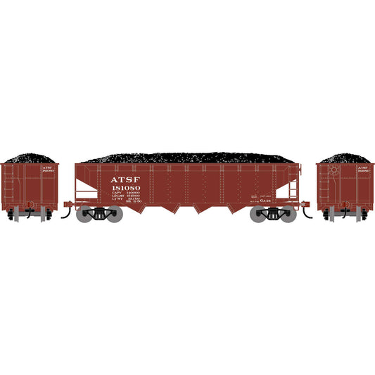 HO ATH 40' 4-Bay Offset Hopper with Load ATSF #181080 (ATH-1569)
