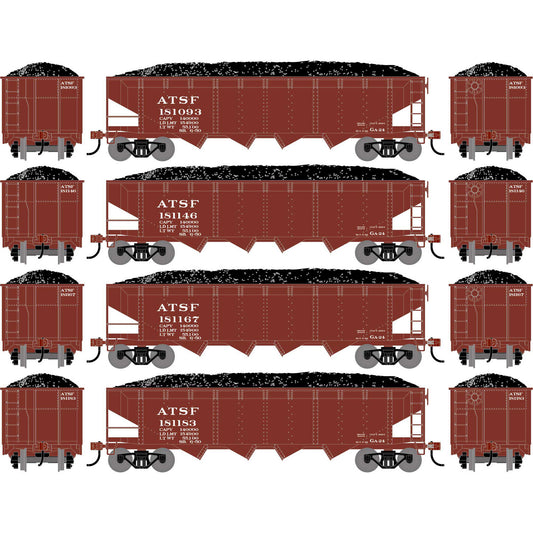 HO ATH 40' 4-Bay Offset Hopper with Load ATSF (ATH-1571)