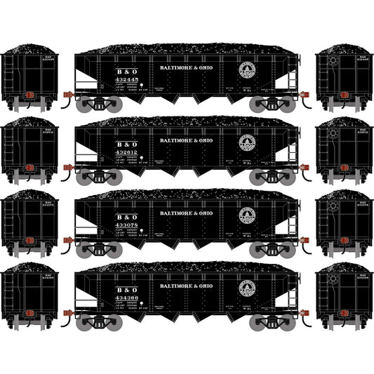 HO 40' 4-Bay Offset Hopper with Load Plastic Model (ATH-1574)