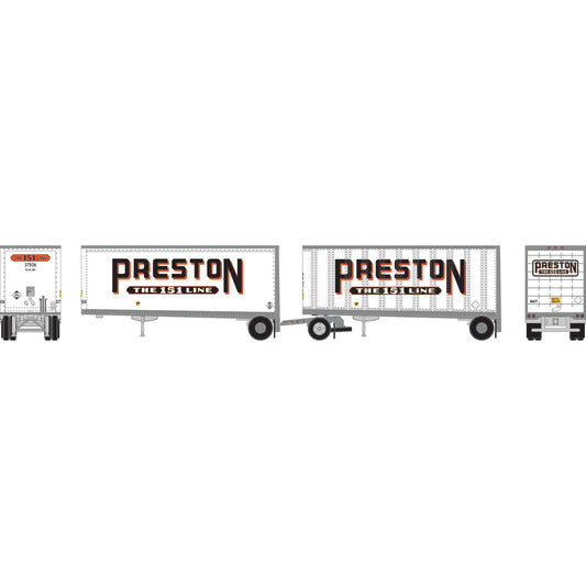 N ATH 28' Wedge Trailer with Dolly and Extended Posts (ATH-1606)