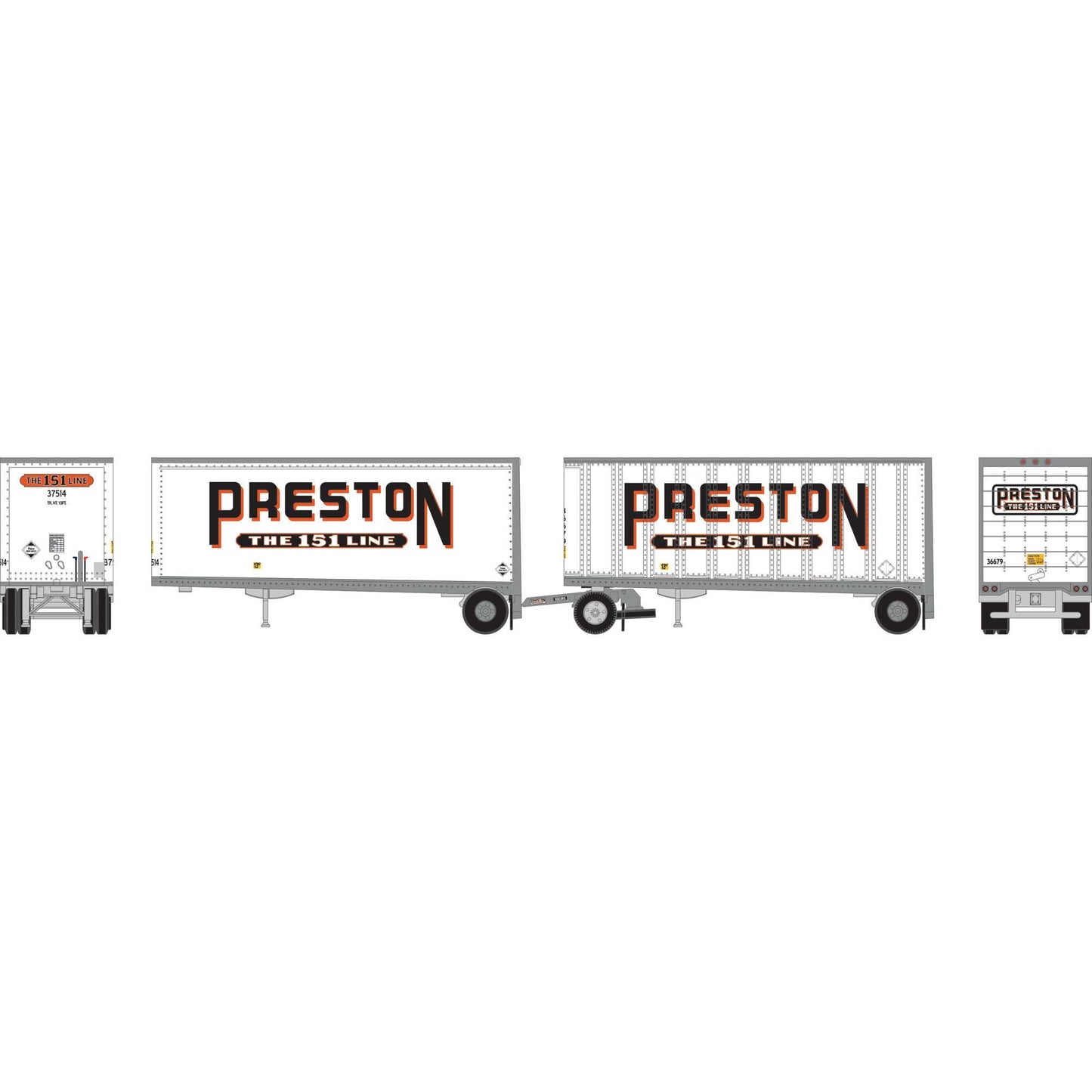 N ATH 28' Wedge Trailers Smooth Side with Dolly (ATH-1608)