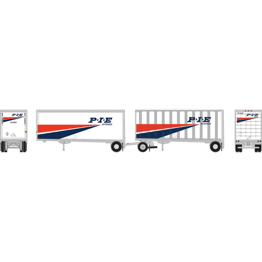 N ATH 28' Wedge Trailer Smooth Side/Ext. Post with Dolly (ATH-1613)