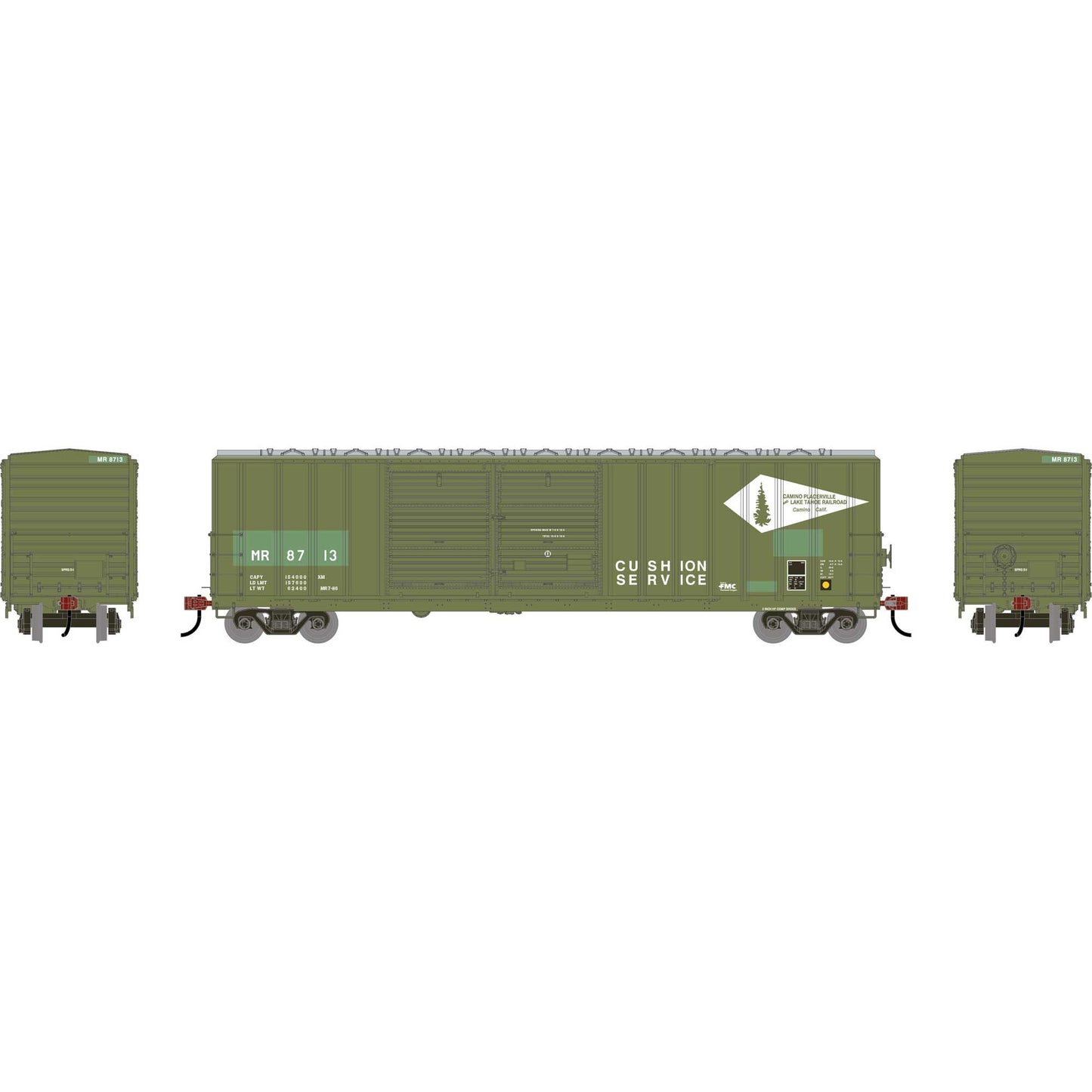 HO 50' Offset Double Door Boxcar Primed For Grime MR Ex-CPLT (ATH-1964)