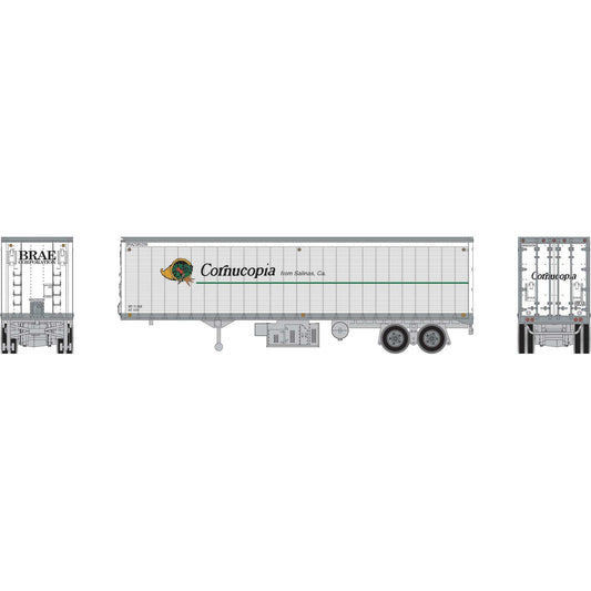 HO 40' Trailer for Model Railroads (ATH-2092)