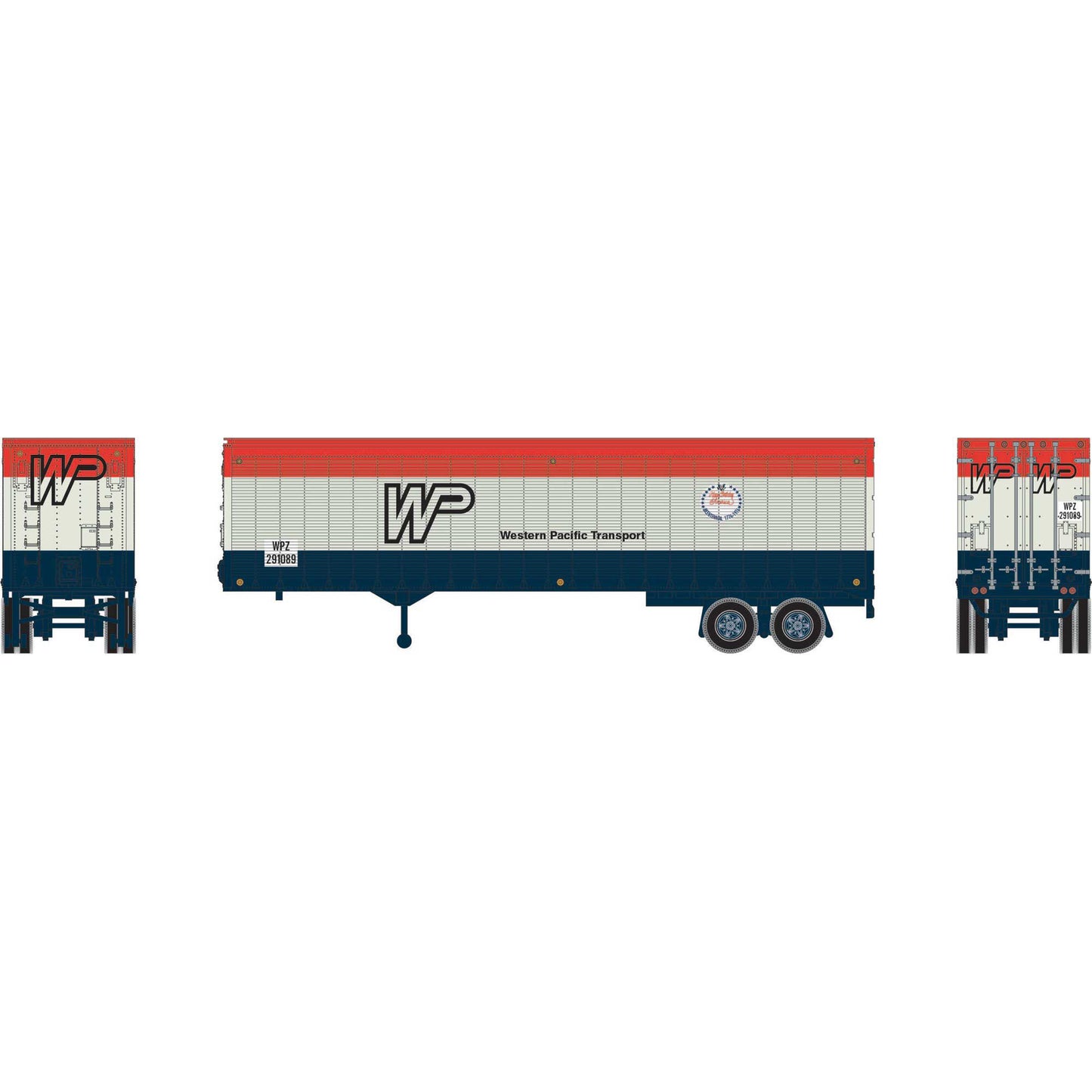HO 40' Trailer WPZ Bicentennial (ATH-2094)