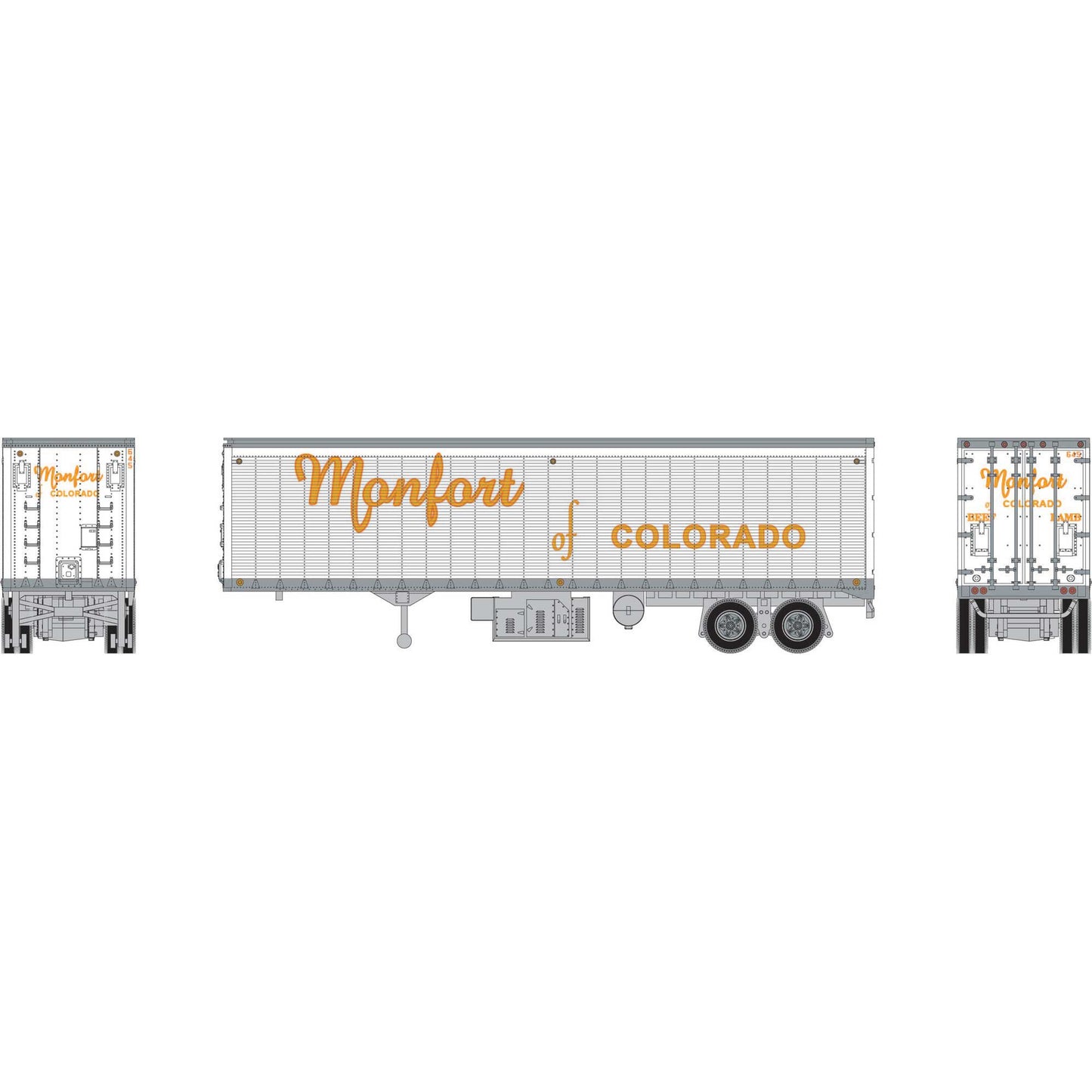 HO 40' Trailer Monfort #645 (ATH-2097)