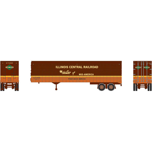 HO 40' Trailer Illinois Central #T-40130 (ATH-2098)