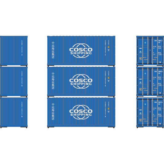 HO 20' Corrugated Containers Plastic Model Kit (ATH-2227)